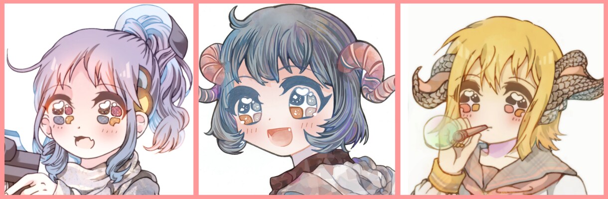 ＳＮＳ用のアイコン、イラストを描きます オリジナルアイコンをオーダーメイドで！ イメージ2