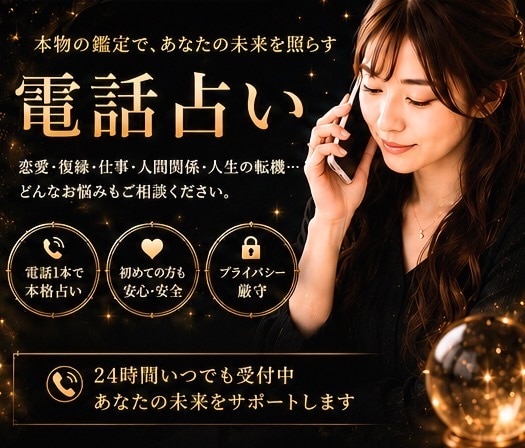 占い歴13年、的確にズバリ電話占いをします 遠隔霊視とタロットで貴方の真意、背後、対象なる者にロックオン イメージ1