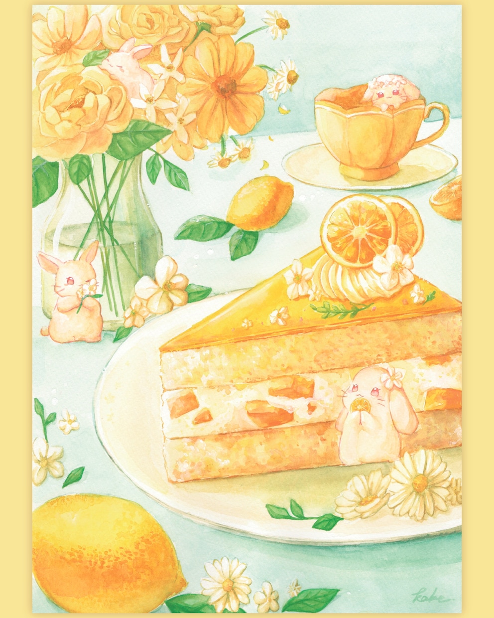 ふんわり水彩で描きます｜相談しながら制作できます ふんわり水彩で、いっしょに“かわいい”作ります イメージ3