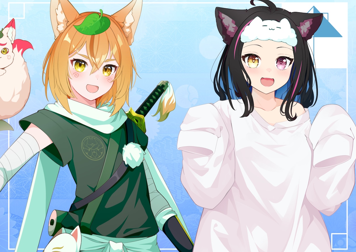 配信にスグ使える！あなただけの特注立ち絵制作します IRIAM等、vtuberとして活動する方にオススメ！！！ イメージ7