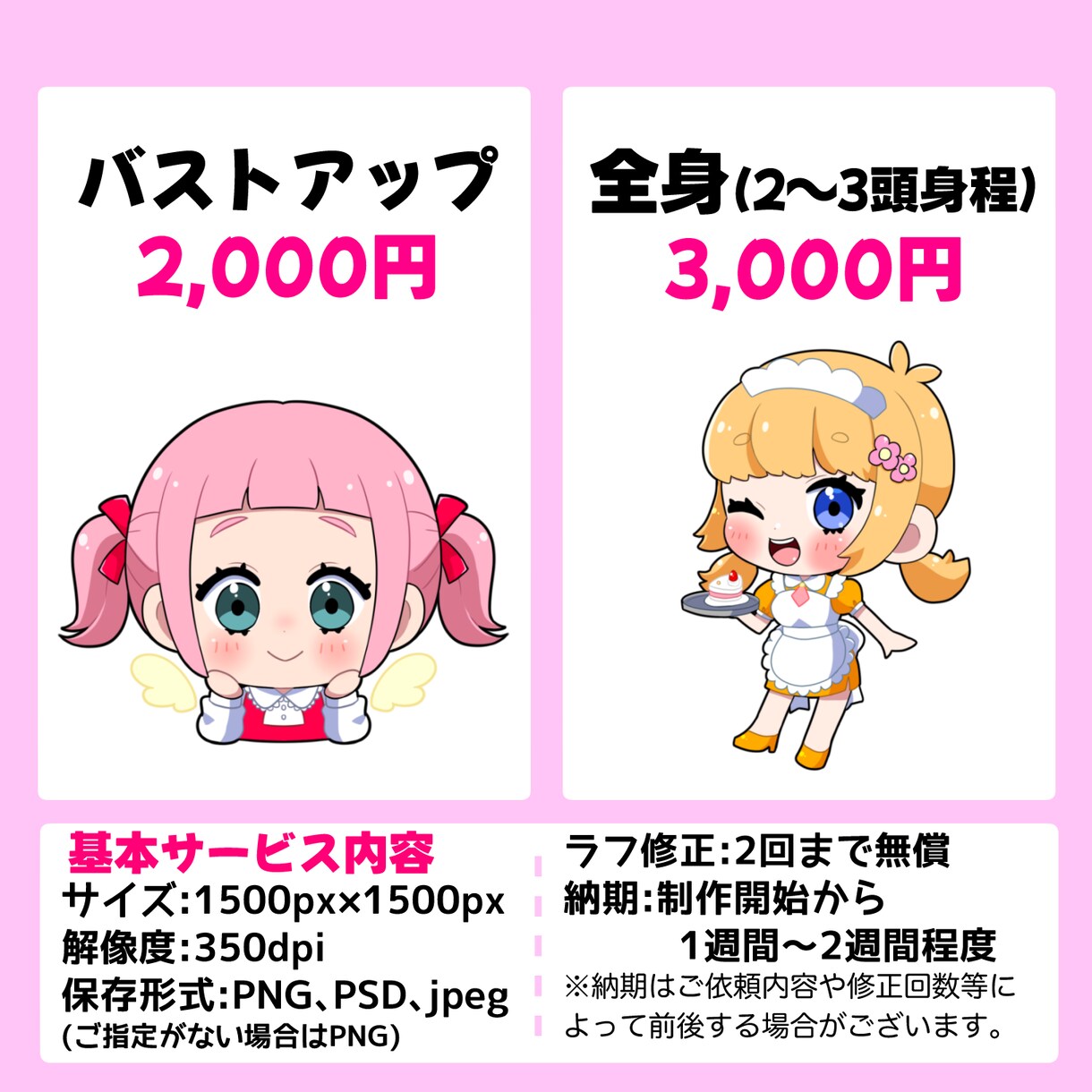 ぷにかわなミニキャラアイコン制作します SNSなどで使えるミニキャラアイコンを制作します⭐︎ イメージ2