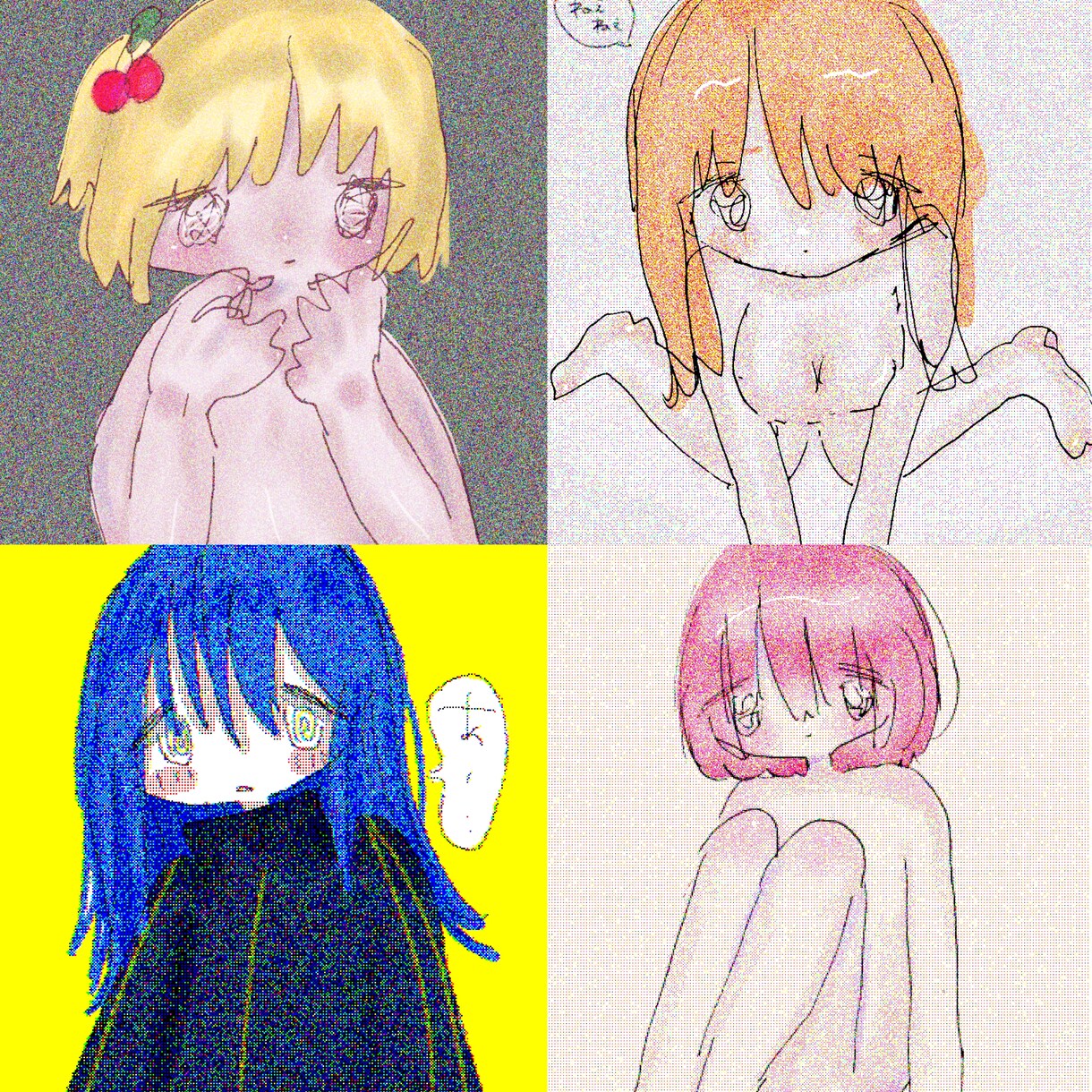 あなただけのかわいいイラストかきます ふわふわどろどろな世界観‪(⊃т  ̫ т⊂)‬ イメージ1
