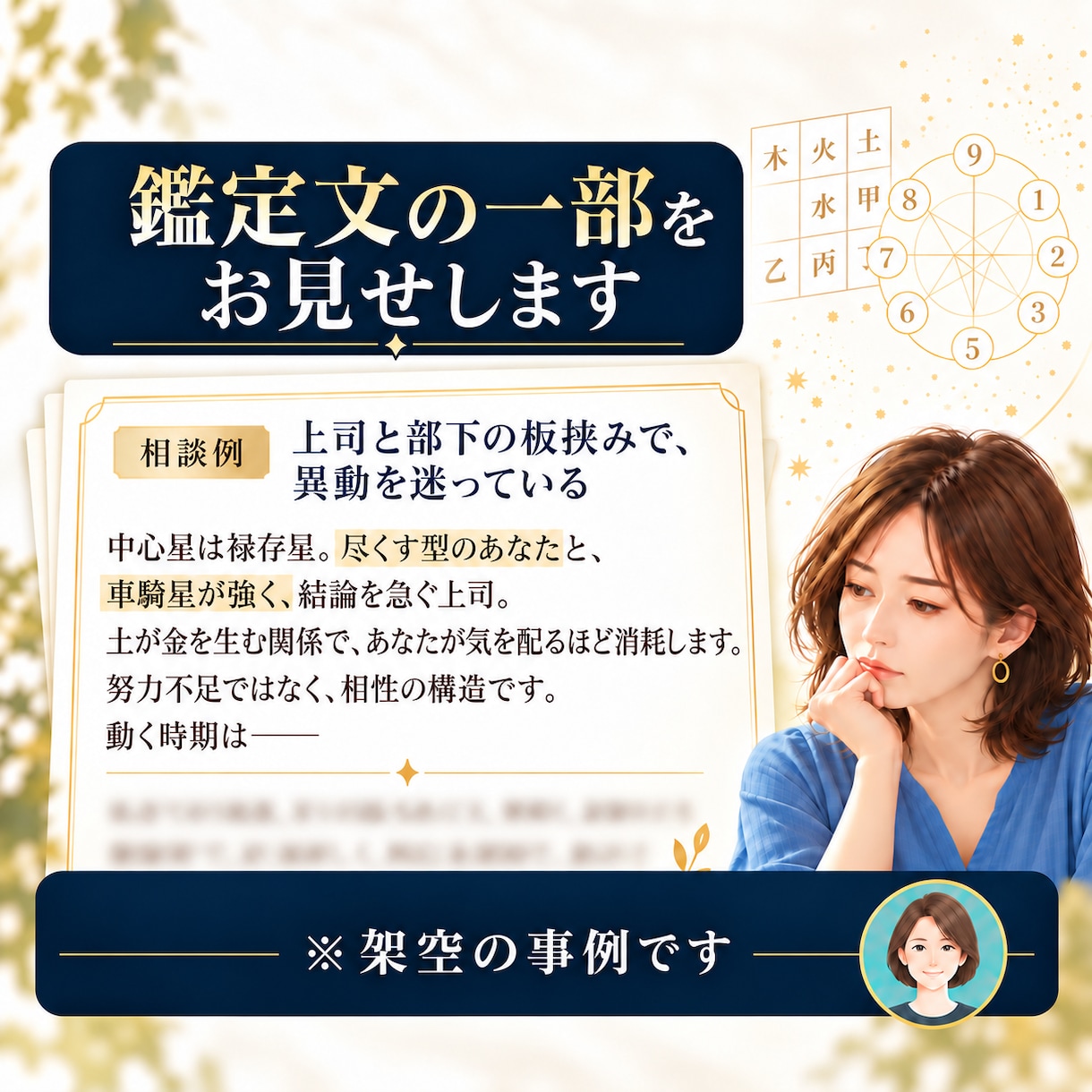 上司・義母・ママ友の関係を算命学と数秘で鑑定します 当てません。相手との距離の取り方と、動く時期を読みます イメージ3