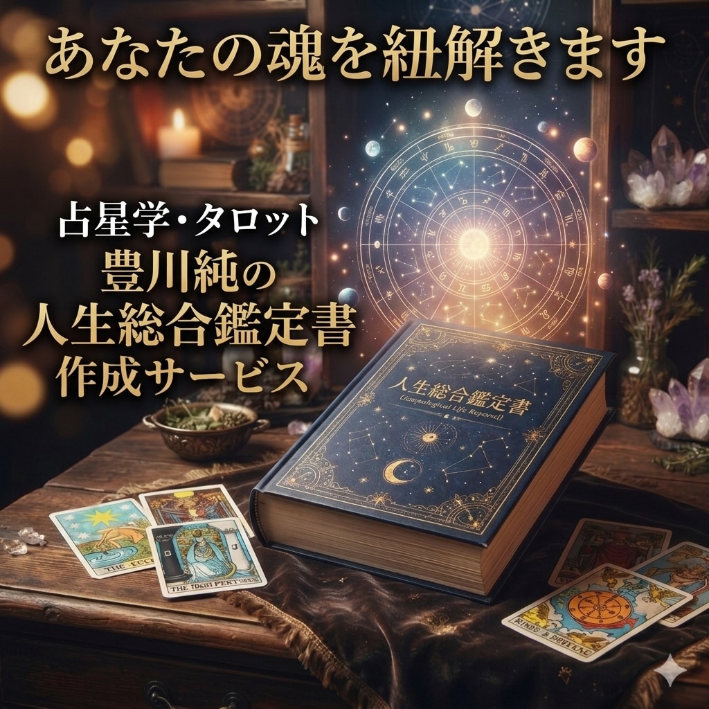 あなたの魂を紐解きます 占星学・タロット豊川純の人生総合鑑定書作成サービス。 イメージ1