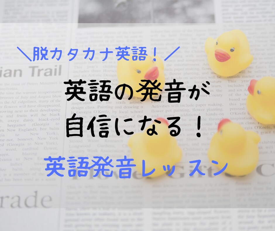 脱カタカナ英語！発音を綺麗にするお手伝いします 英語を自信を持って話したい人、リスニング力を鍛えたい人も○ イメージ1