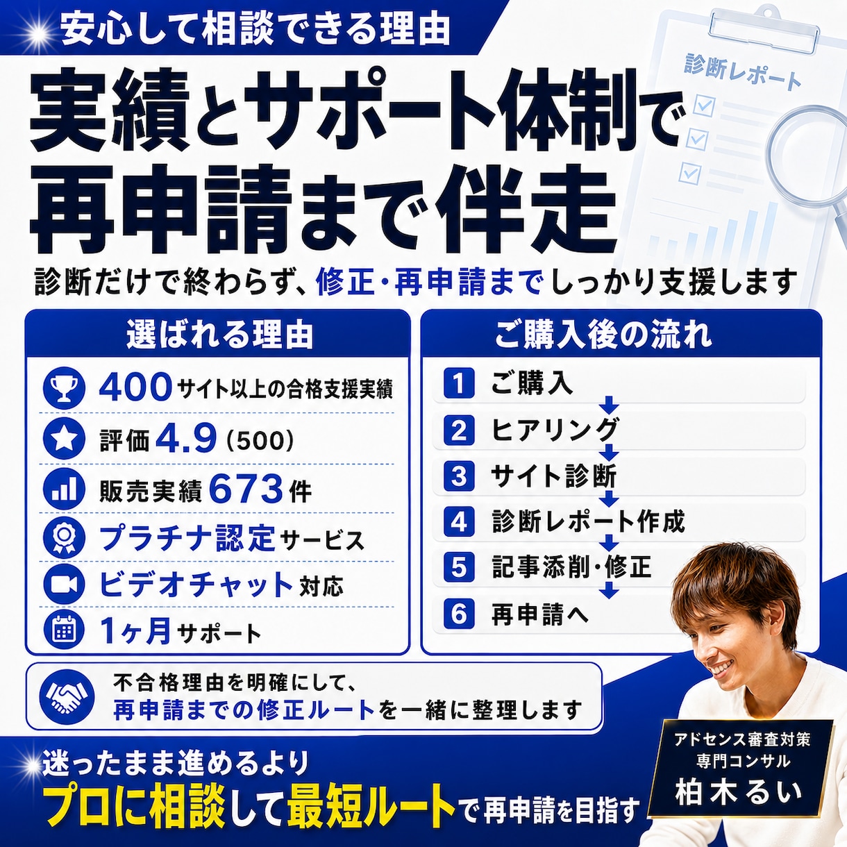 アドセンス審査の再申請前に不合格原因を診断します 400サイト以上の合格支援実績｜有用性の低い原因を赤ペン診断 イメージ6