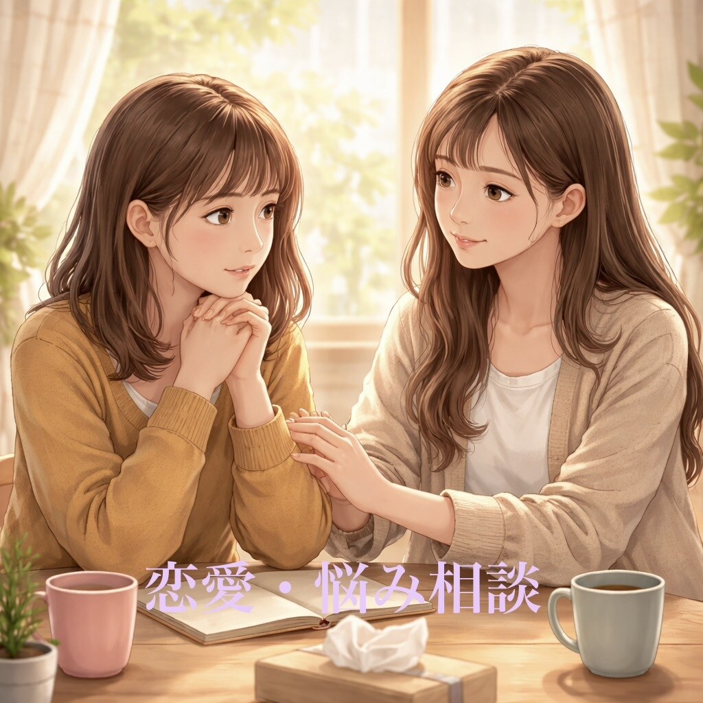 恋愛における心の疲れを癒します 身内や友達に伝えられない悩みなど、相談にのります！ イメージ1