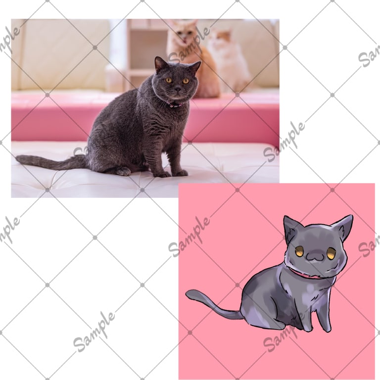 ペットや好きな動物のデフォルメアイコン描きます デフォルメでゆるかわなシンプルでかわいいアイコンです！ イメージ4
