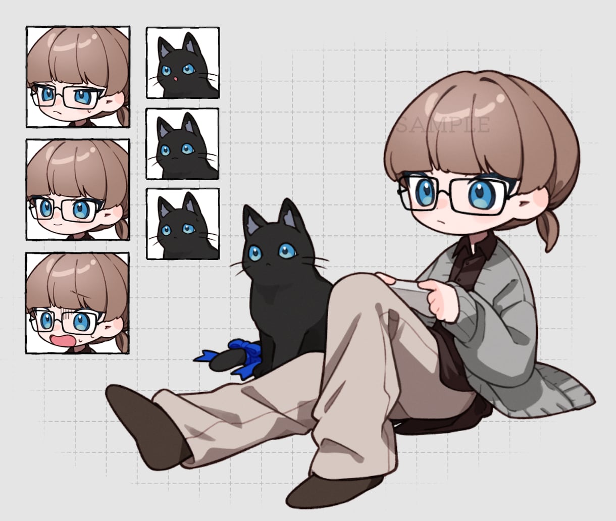 ポップで可愛いデフォルメイラストを描きます 個性的なミニキャラで画面を華やかに！ イメージ10