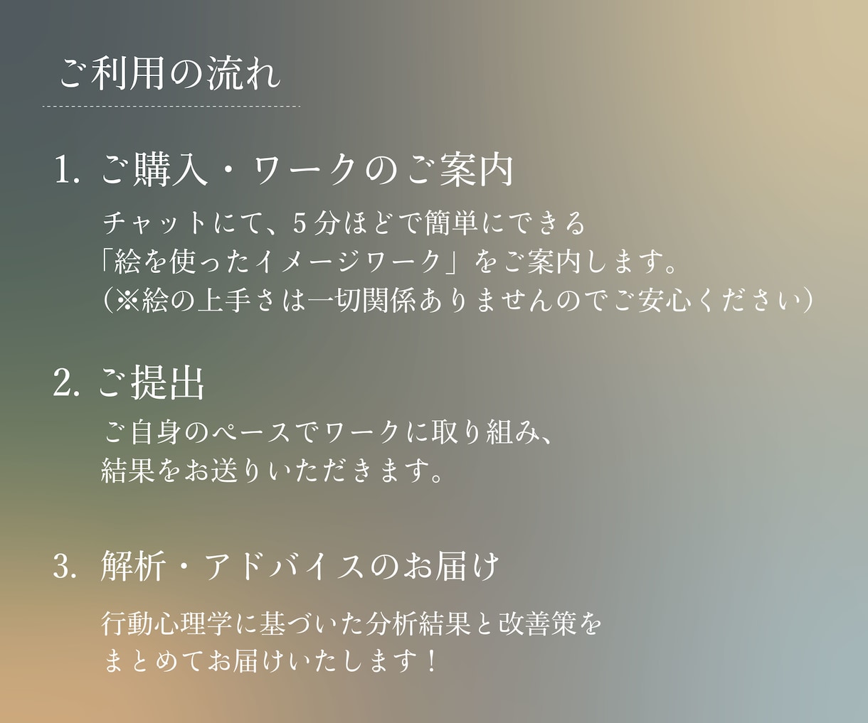 行動心理学で解析！次こそ幸せを掴めるようにします 恋愛で失敗を繰り返すあなたへ。無意識の選択をチャットで紐解く イメージ4