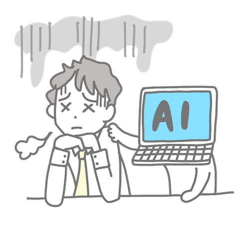 商用可｜男性ビジネス図解イラスト5点提供します プレゼン・記事の時短に！感情・トラブル表現のシンプル素材 イメージ5