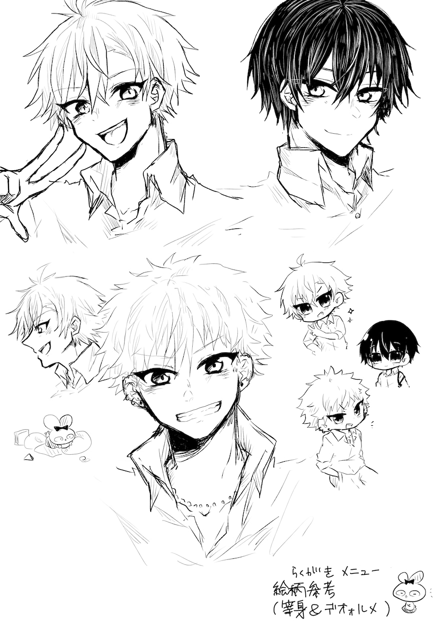 イラストの線画を代行いたします 線画が苦手な方や線画のみ描いて欲しいという方におすすめです イメージ5