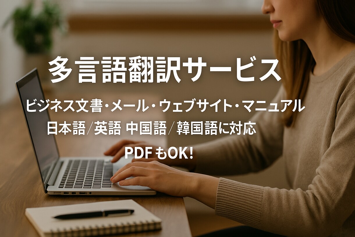 多言語翻訳のお手伝いします 多言語翻訳のPDFに対応しています。 イメージ1