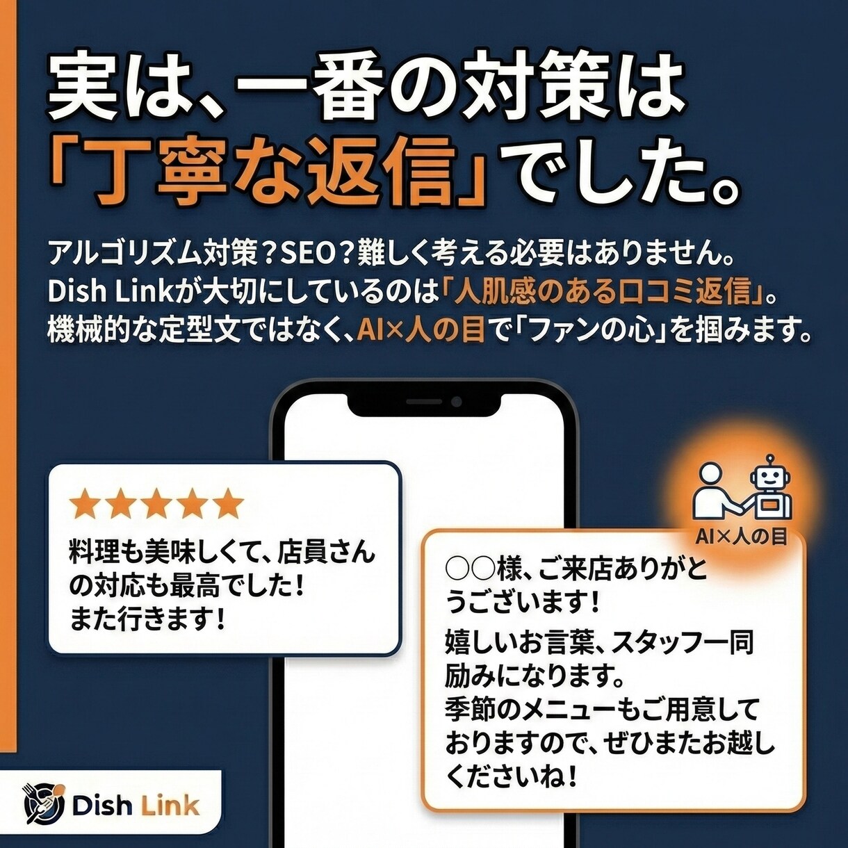 飲食店専門！Googleマップ集客を代行します 初期0円・月1万円〜！投稿も口コミ返信もフル代行します イメージ4