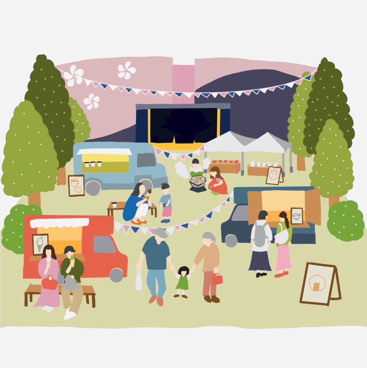 世界観のあるやさしい風景イラスト制作します 書籍・WEB・グッズなどに使えるイラストを丁寧に制作します。 イメージ1