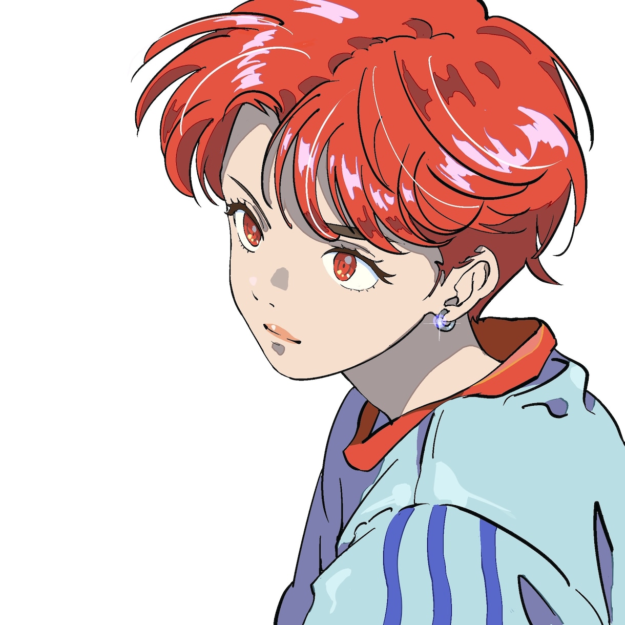 お手頃の値段でsnsアイコンイラスト描きます イラストレーターとして活動しています。レトロな感じにできます イメージ3