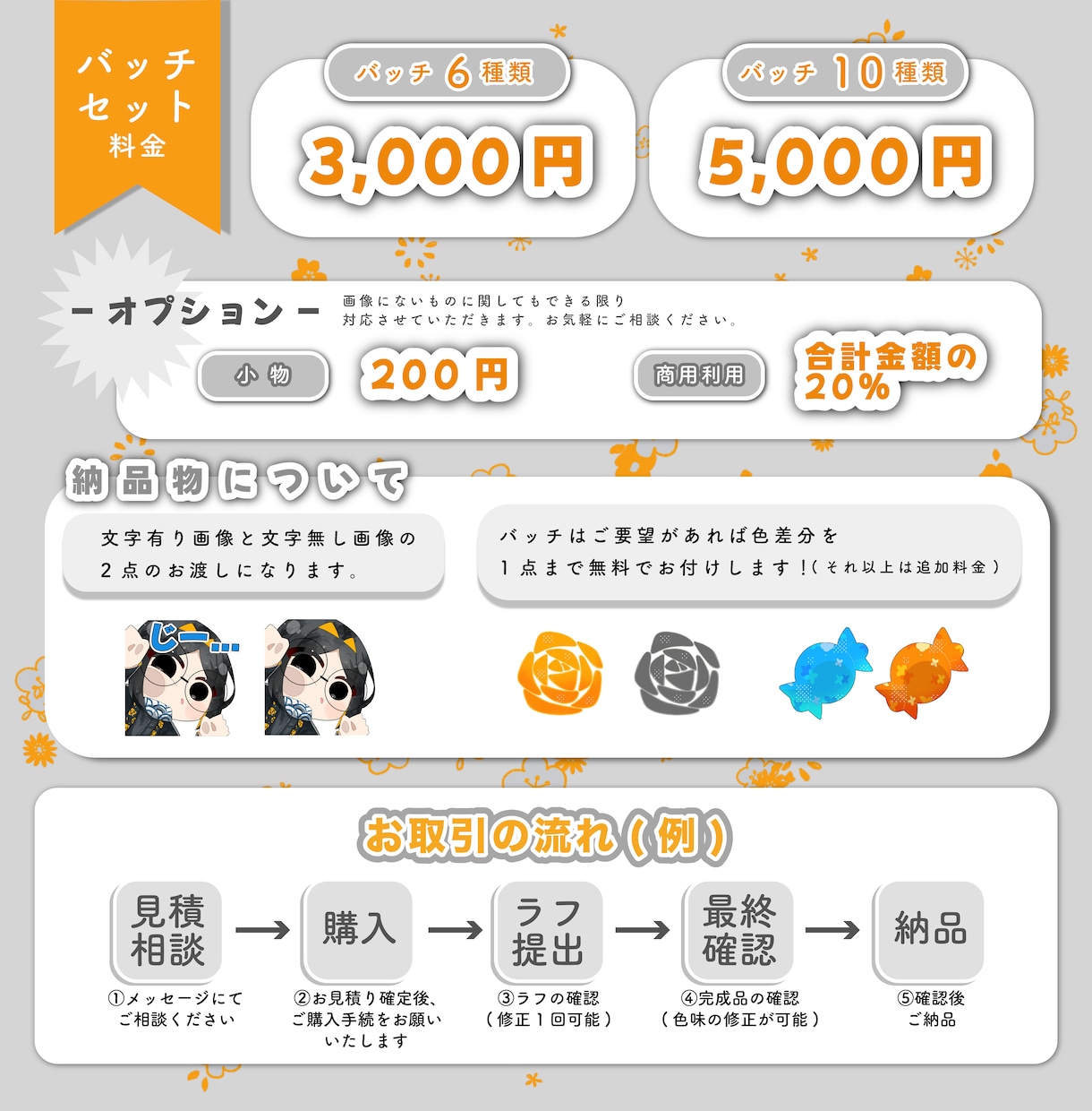 キャンペーン中 ✧ スタンプ等を制作いたします テンプレートでお気軽お手軽！商用利可！お得なプランも！ イメージ3