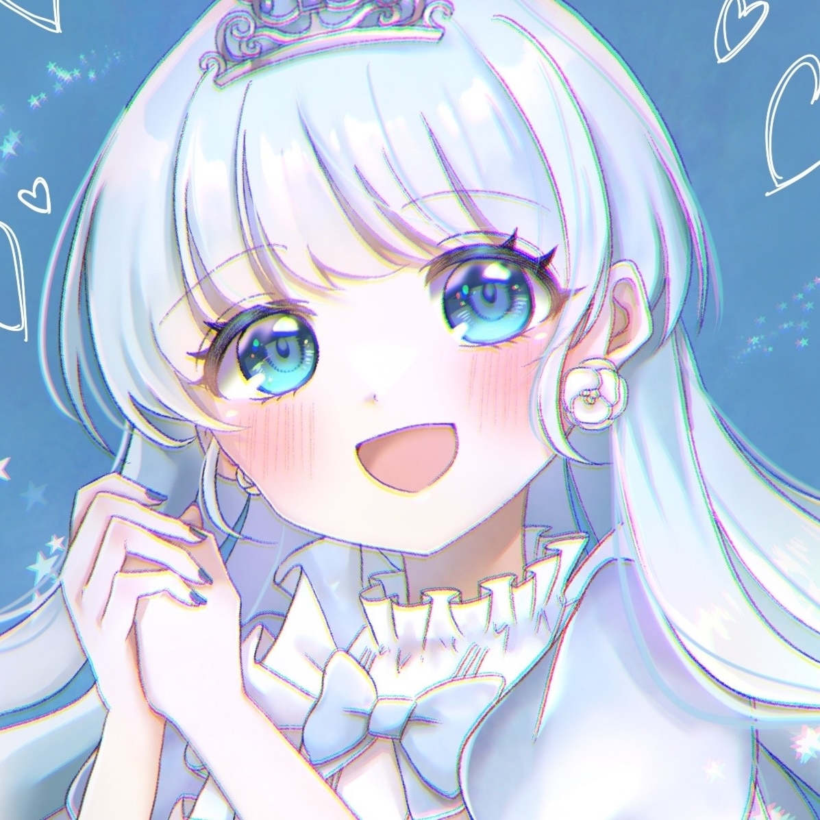 SNSアイコンやサムネイルに使えるイラスト描きます キラキラ可愛い！美少女イラストをお求めの方！ イメージ2