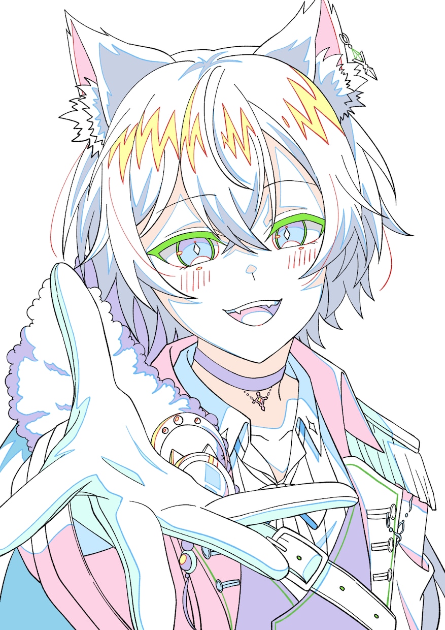10月まで！お試しでアニメ原画風イラスト描きます あなたのキャラクターをアニメのワンシーンのように描きます イメージ5