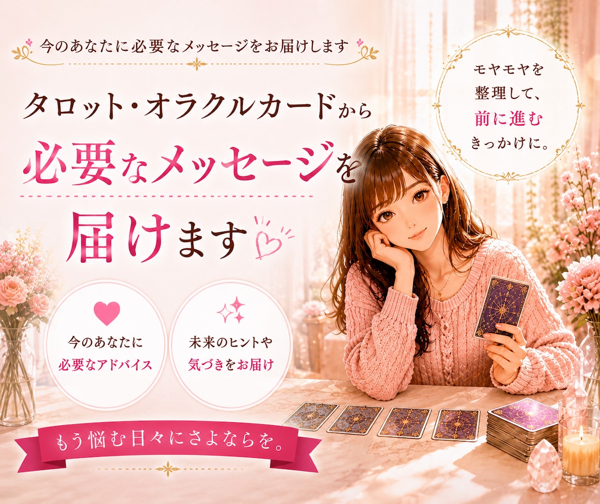 気になること占います。全力であなたを応援します 悩んで前に進めないあなた。まずは気軽に占ってみませんか？ イメージ2