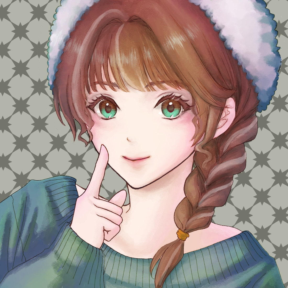 SNSで目を惹くアイコンを描きます 柔らかい雰囲気の、好印象なイラストをお届けします イメージ1