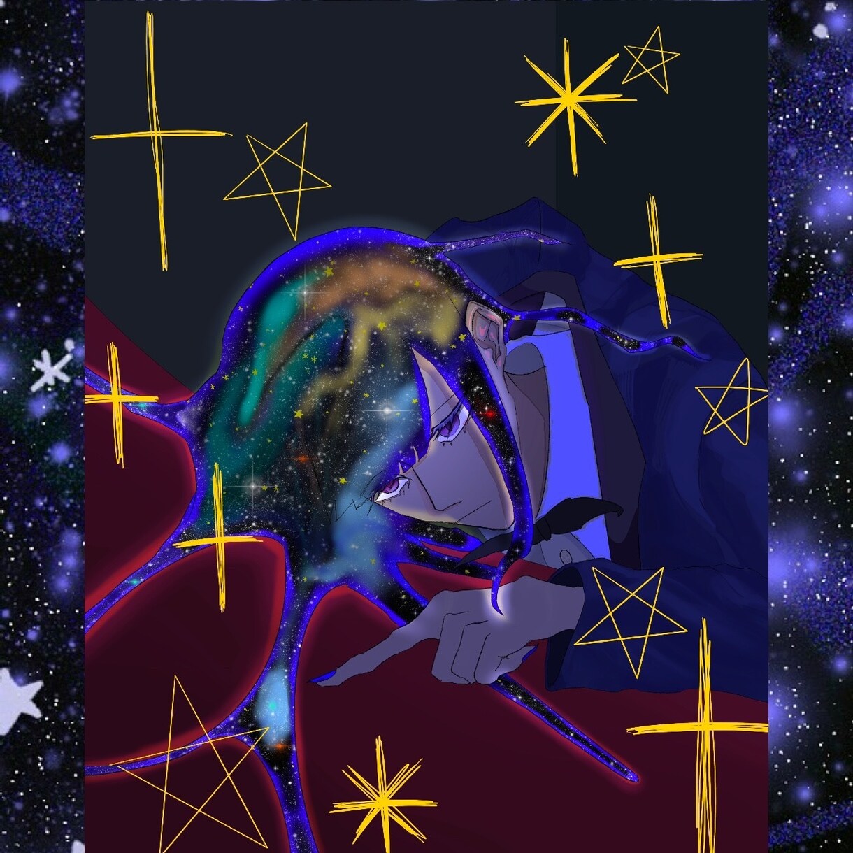 星‪☆や宇宙など、亜空間なイラストを描きます 星☆、宇宙など、可愛いイメージを実体化させるのが得意です!! イメージ3