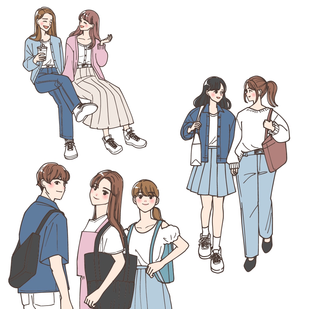 商用OK！女性漫画系イラスト描きます やさしい線と淡い配色が特徴のナチュラルイラスト イメージ9