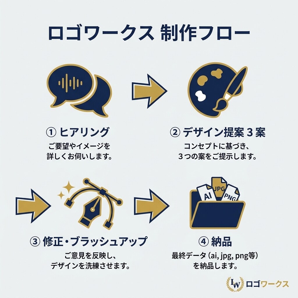 第一印象で差がつくロゴをプロチームが制作します 初めてでも安心｜丁寧なヒアリングで対応 イメージ7