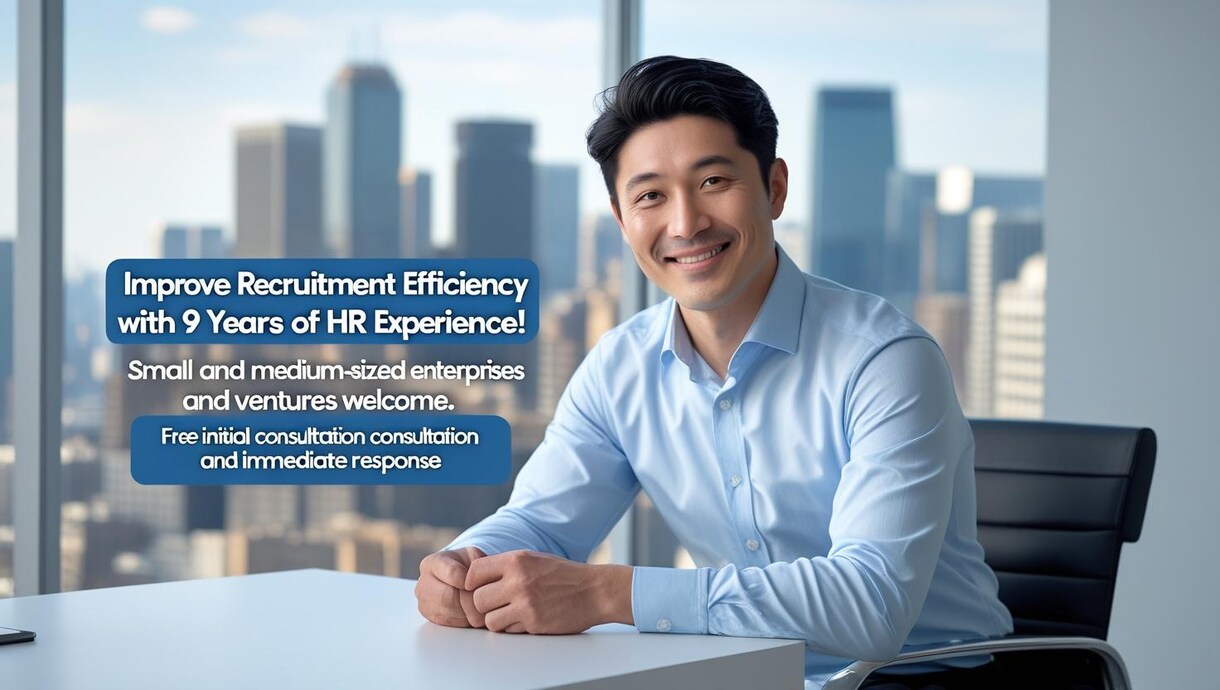 採用活動の負担をプロが軽減します 人事歴9年のノウハウで採用を効率化！ イメージ1