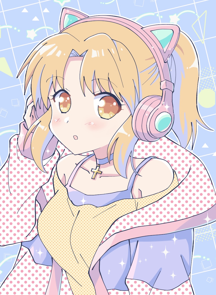 レトロポップ・パステルカラーの可愛い絵を制作します サムネ・MV・ジャケット等にレトロ可愛い一枚絵を制作します イメージ1