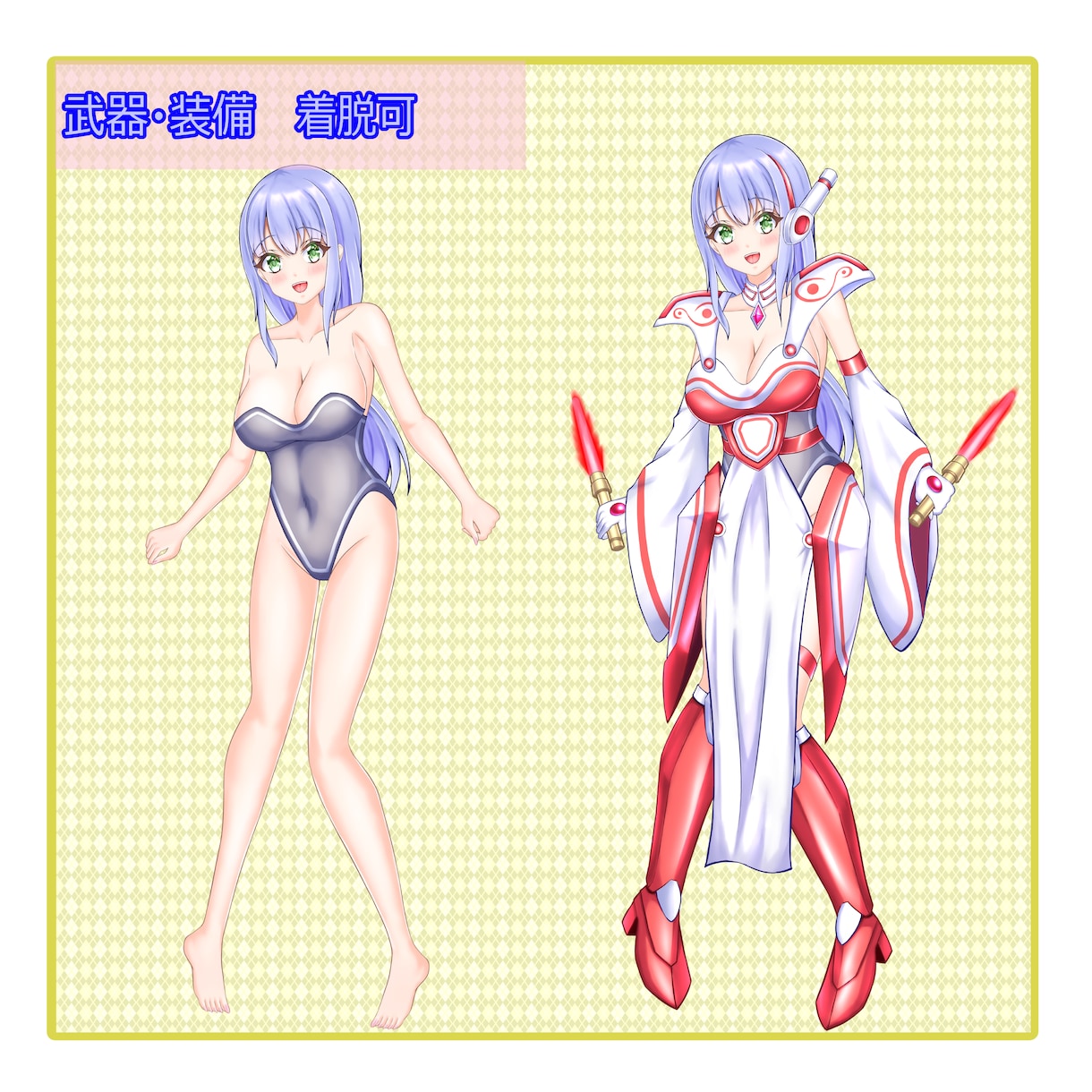TRPGや配信で使える武装少女の立ち絵販売します TRPG、配信などで使える立ち絵をお求めの方にオススメ イメージ2