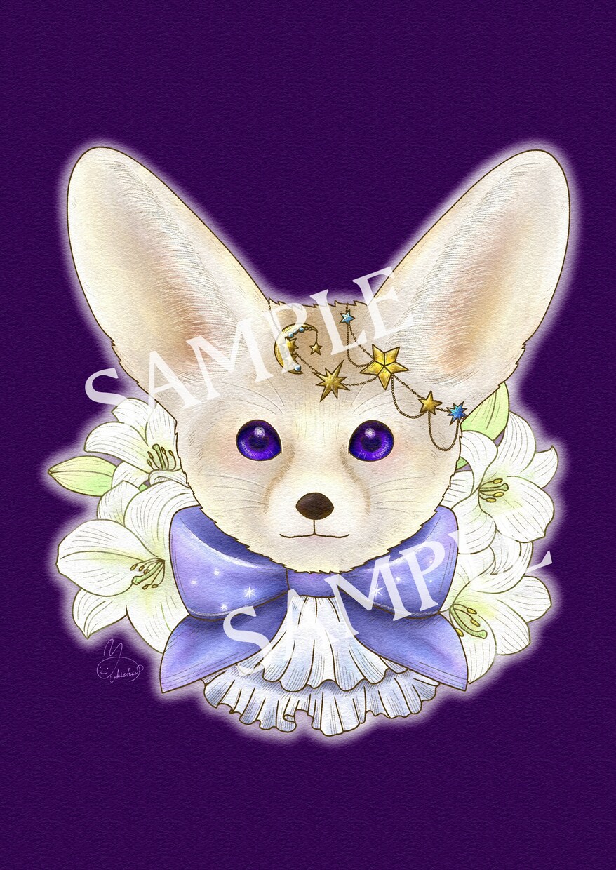 動物とお花のイラスト描きます お好きな動物やペットの子をお好きなお花と組み合わせて描きます イメージ8