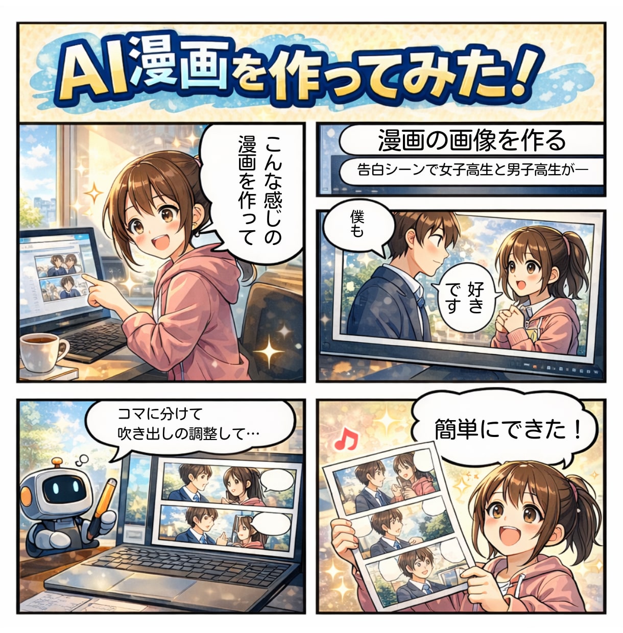 絵が描けなくてもOK！AI漫画の作り方教えます 「できた！」を体験する、初心者向けAI漫画講座 イメージ2