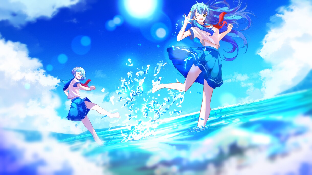 高彩度で美麗なイラストを描かせていただきます 動画用サムネイルなど目を引く一枚が欲しい方へ イメージ5