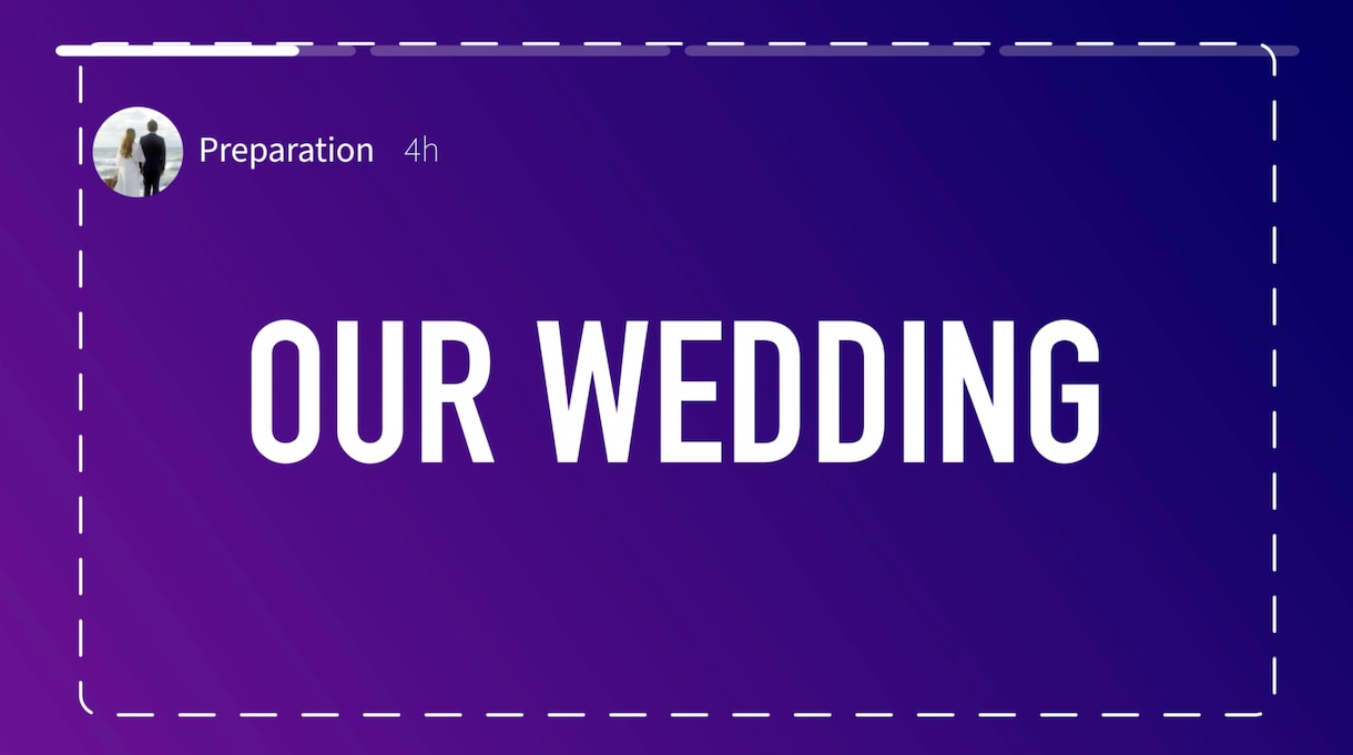 インスタグラム風！オープニングムービー作ります 【ゲスト注目！】プロが作る結婚式オープニングムービー イメージ5