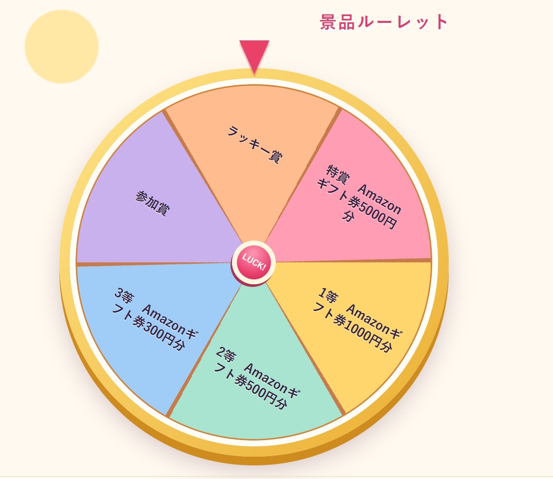 景品ルーレット抽選システムを販売します イベントを盛り上げる！景品ルーレット イメージ1