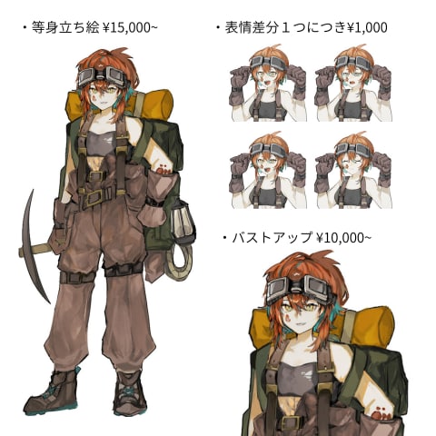 オーダーメイドキャライラスト承ります ジャンル問わずお受けいたします。 イメージ2