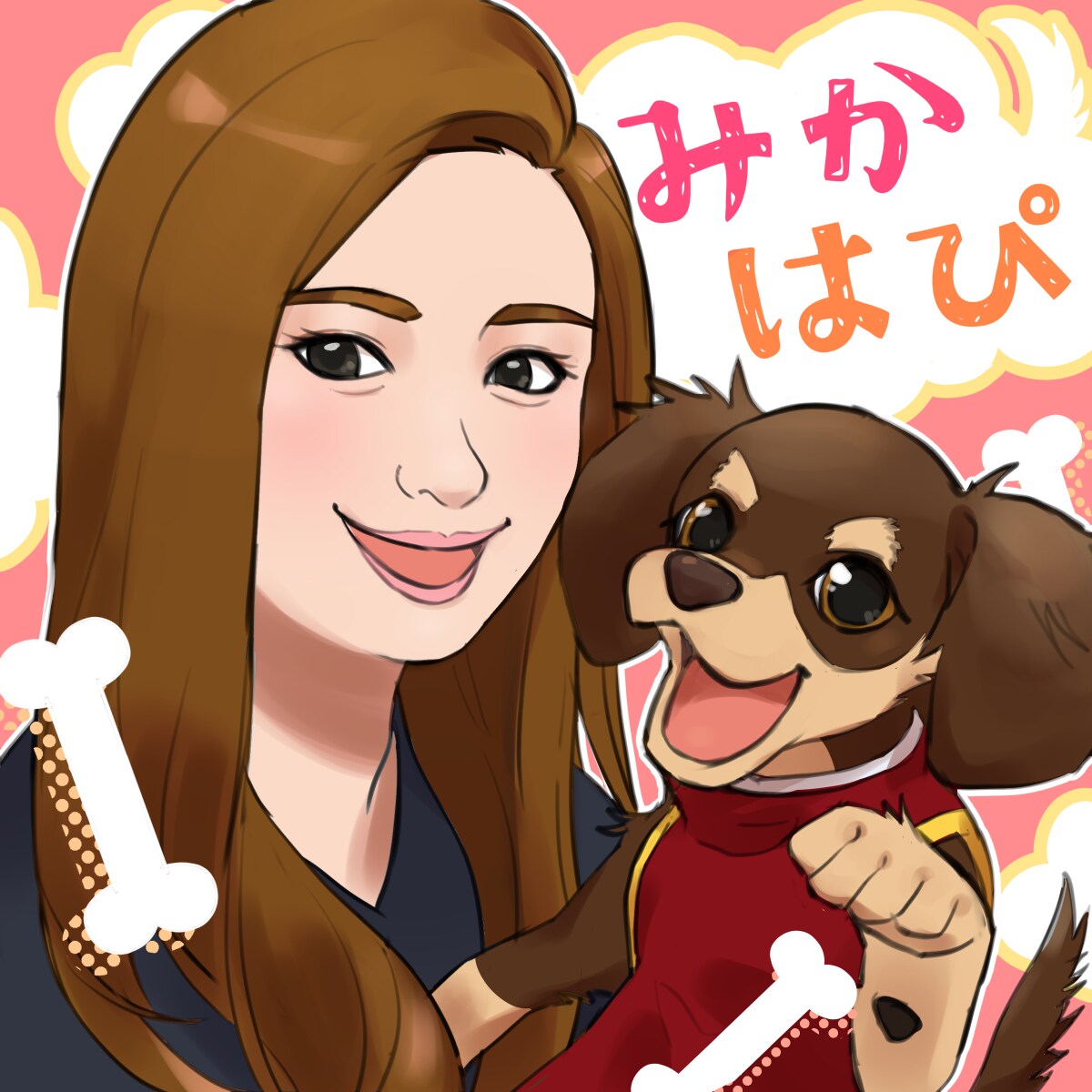アニメ調のポップな似顔絵描きます 記念日やプレゼントにおすすめです！ イメージ1