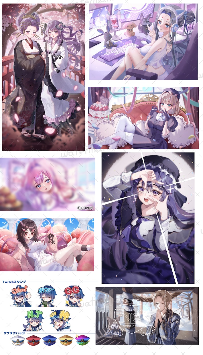 ご要望に合わせたイラスト描きます 綺麗と可愛いかっこいいを兼ね備えたイラストを男女共に得意です イメージ2