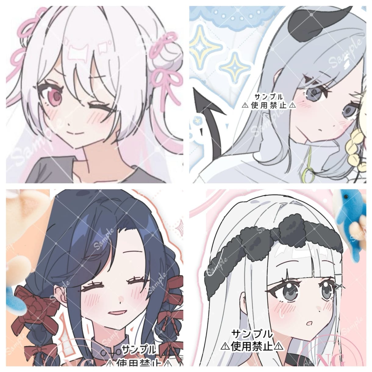 可愛いイラストを描きます かわいいイラストを描きます( ﾉ ̫<｡ ) イメージ1