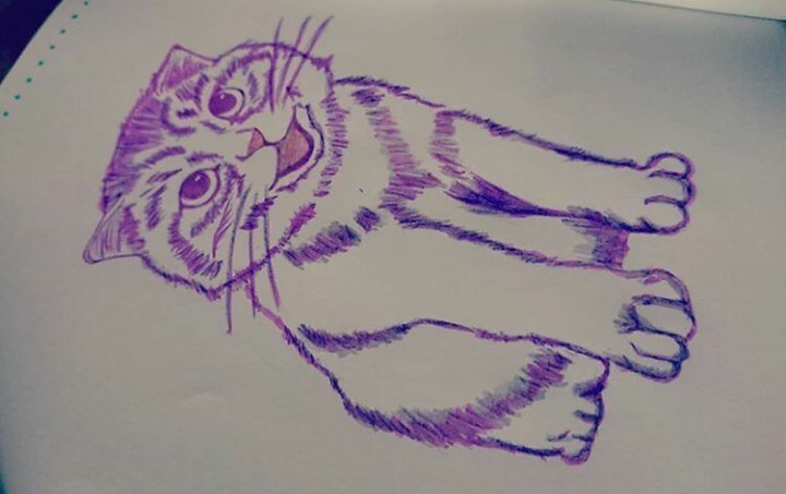 大切な家族である愛猫を描きます アナログイラストで水彩色鉛筆や筆ペンで描いていきます。＾＾* イメージ3