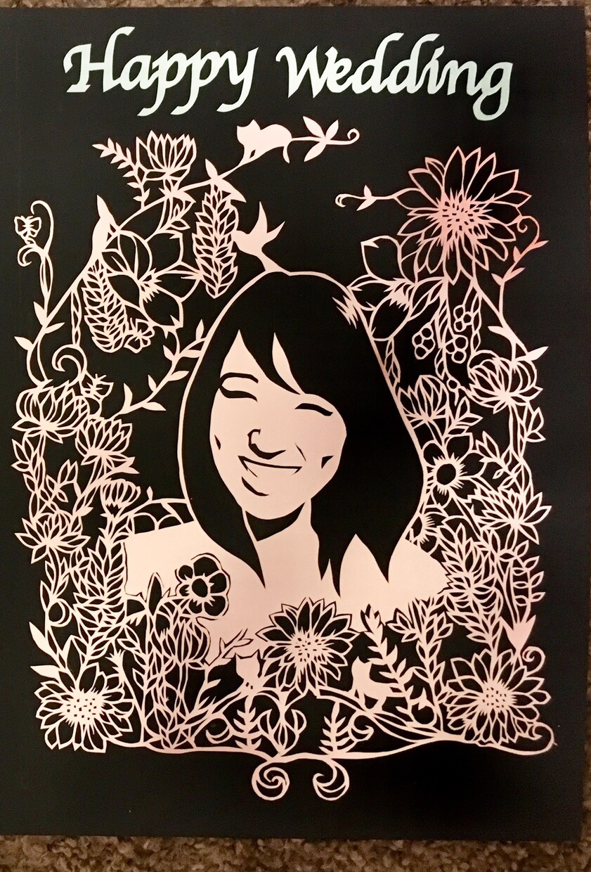 結婚式 ウェルカムボードを作ります 切り絵のオリジナルウェルカムボード イメージ4