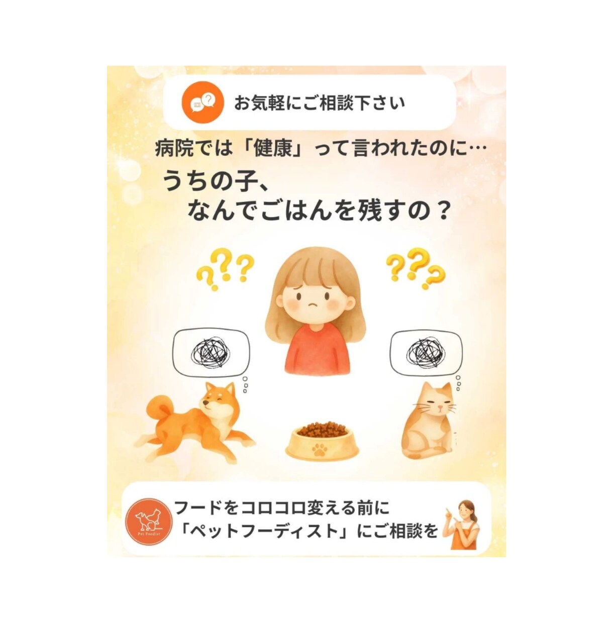 有資格者|愛犬のごはん食べない問題を解決します 元ペットショップ店員×ペットフーディストが個別アドバイス！ イメージ2