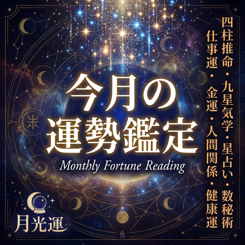 今月の運勢占います あなただけの運気を知れば『人生を少し楽』に過ごせます イメージ1