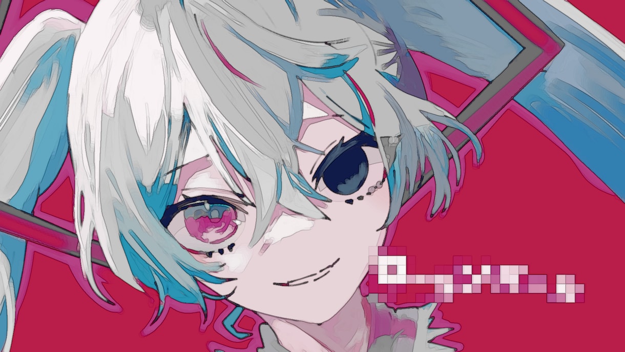 ボカロ曲や歌ってみたのサムネイラストを描きます 手頃な価格と完成度でお届けします イメージ1
