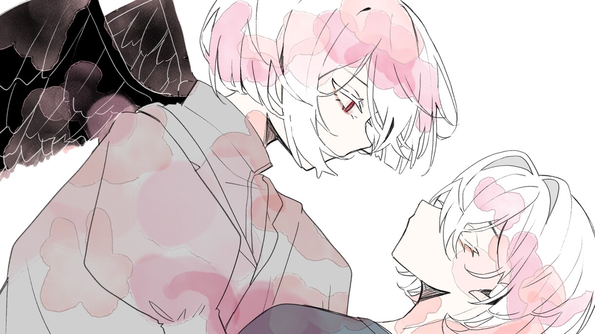 仄暗くてかわいいイラスト描きます アイコン・サムネイル・MVイラスト、どんな雰囲気でも描きます イメージ6