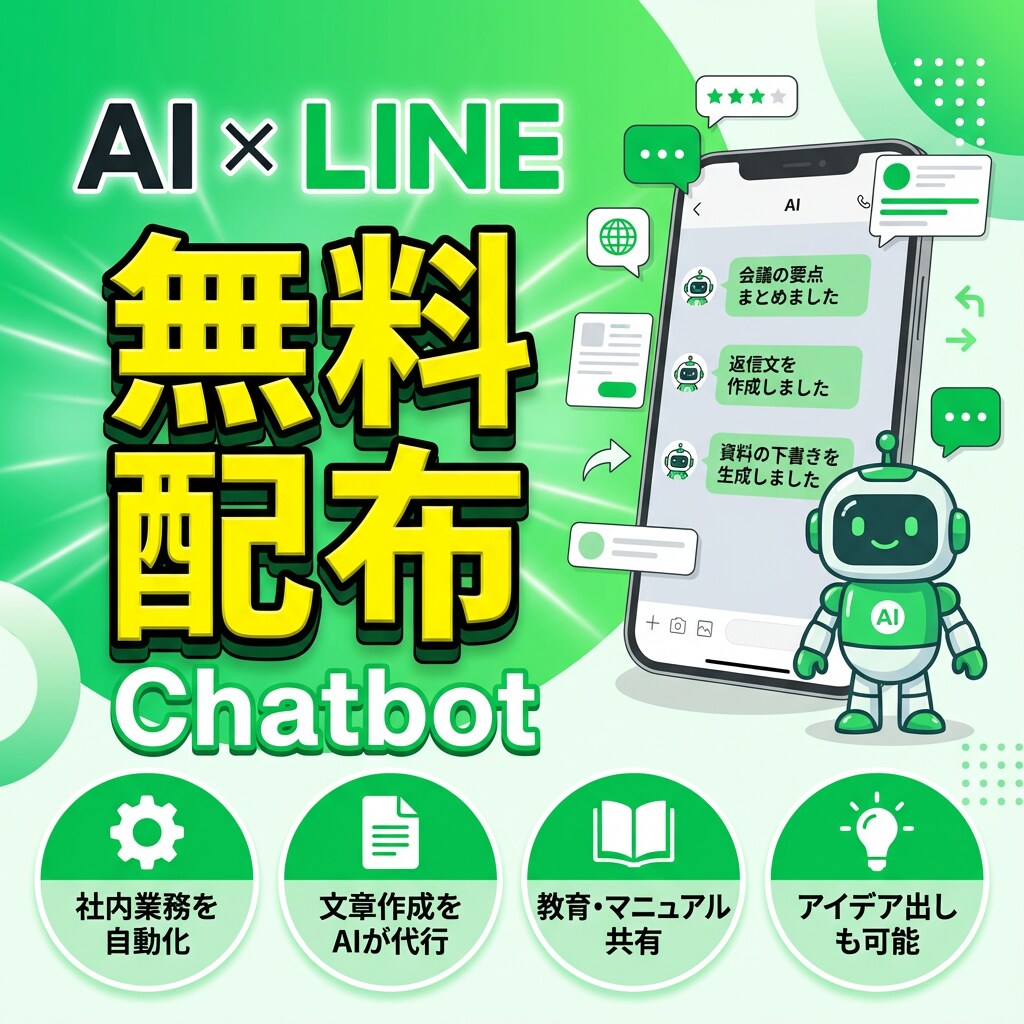 チャットボット本体無料で構築！「Lラン」導入ます AIスタッフが24時間自動対応。社内業務や顧客対応を効率化！ イメージ1