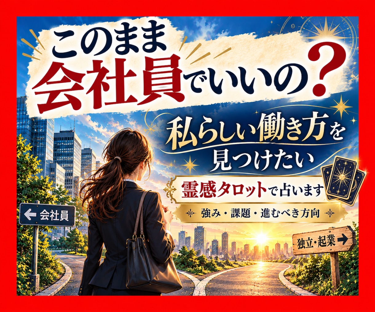 独立したいけど失敗が怖い…霊感タロットで占います 自分の適性と成功への可能性を読み解きます イメージ1