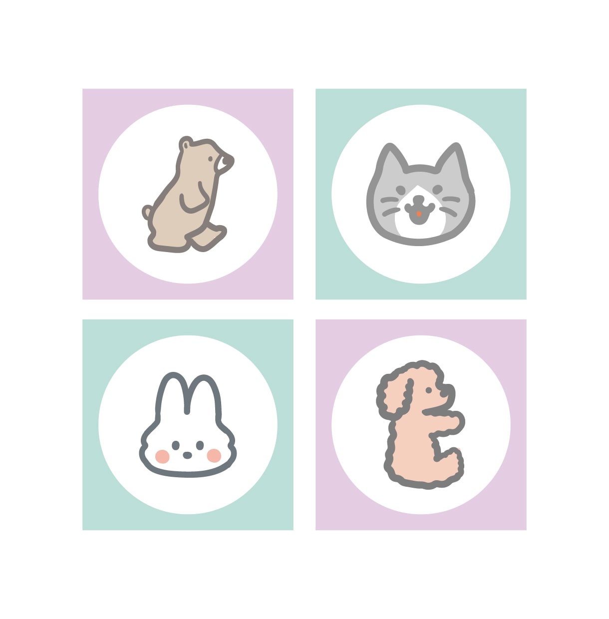かわいい〇やさしいタッチの動物イラスト作成します SNSアイコンに〇やさしい〇ほっこり〇ゆるいタッチで イメージ4
