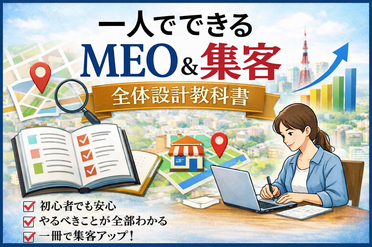一人でできるMEO集客教科書売ります Googleマップ集客を一人で整理したい経営者向け イメージ1